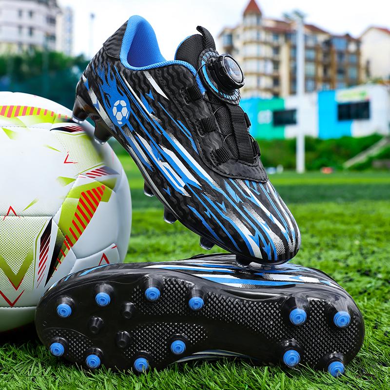Новые Детские Футбольные Полевые Бутсы Мальчики Девочки Indoor Soccer Shoes Общество Футзал Нескользящие Профессиональные Быстрые Мужские Футбольные Шиповки Кроссовки