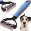 Brush for Dogs and Cats | Bristles Grooming Comb | Professional Ideal for Detangling, and for Removing Dead Hair| Blue