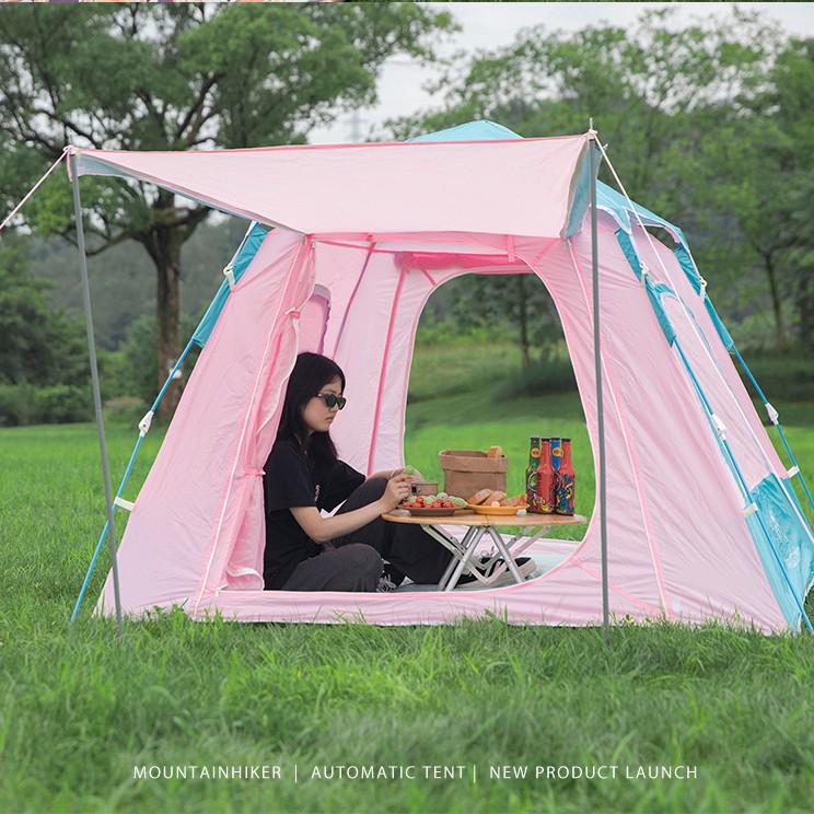 Палатка с яблоками-дичками: Автоматическая палатка для кемпинга на открытом воздухе, водонепроницаемая, ветрозащитная, защищающая от солнца, с механизмом быстрого раскрытия