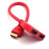 1080P HDMI-совместимый порт Male to 2 Female 1 In 2 Out Разветвитель Кабель Адаптер Конвертер