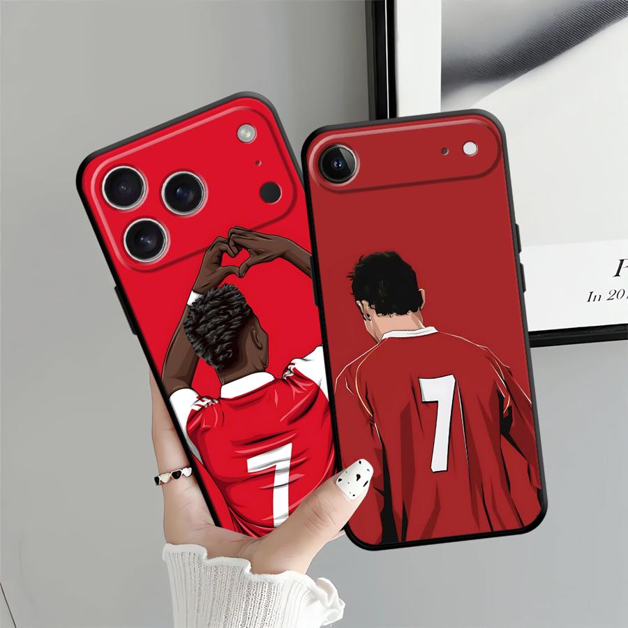 Крутой спортивный чехол для iPhone 13 12 11 17 Pro Max 7 8 Air 15 16 14 Plus XS Max XR Черный Мягкий чехол для телефона