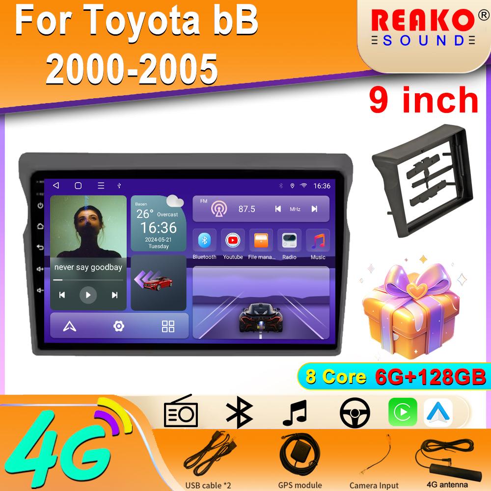 Android OS Carplay Auto для Toyota bB 2000-2005 Автомобильный Радио Навигатор GPS Мультимедиа Видео Плеер DVD 5G WIFI