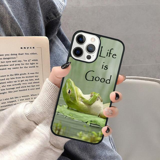 Синий Лягушонок Тропический Дождевой Лес Чехол для Телефона для iPhone 17 Air 16 16e 15 13 14 11 12 Pro Max Max Plus  coque fundas Оболочка