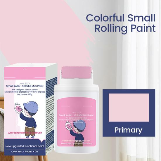 Настенная мини-краска, маленький валик, щетка для ремонта стен, паста для ремонта стен, прочная крышка, ремонт трещин, шпаклевка, валик, кисть для рисования, инструмент