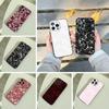 Чехол для телефона с принтом L-Lace для iPhone 17,16,15,14,13,12,11 Pro Max, Легкий и практичный Мягкий черный чехол