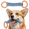 Bite-Resistant Double-Ring Dog Rope Toy Teeth Cleaning Chew Toy  Medium Large Dog Breeds