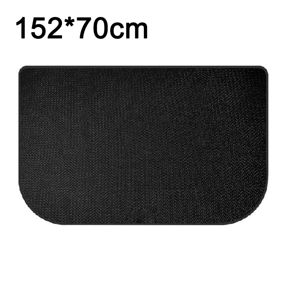 Silicone Fireproof Fireplace Carpet Mat in Half Circle Design for Floor Insulation and Protection Near Fireplaces and Grills