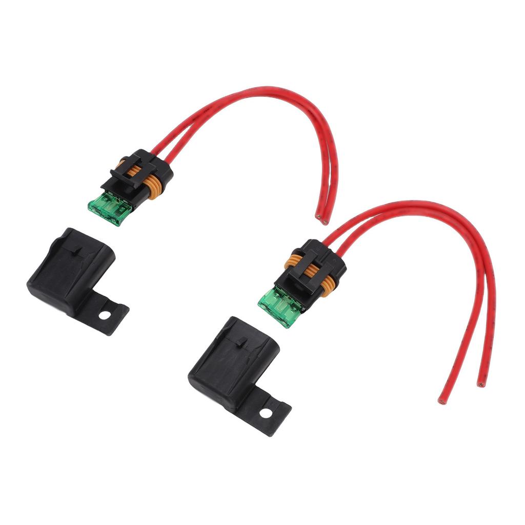 2 шт. Держатели предохранителей 12 AWG с предохранителем-лезвием 30 А, водонепроницаемая крышка, комплект для Автомобиля, RV, Грузовика, Лодки (ATO ATC), 20 см