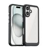 For iPhone 16 Case iPhone 16 Plus Pro Max Cover Luxury Clear PC Shockproof Silicone Protective Phone Back Cover For iPhone 16