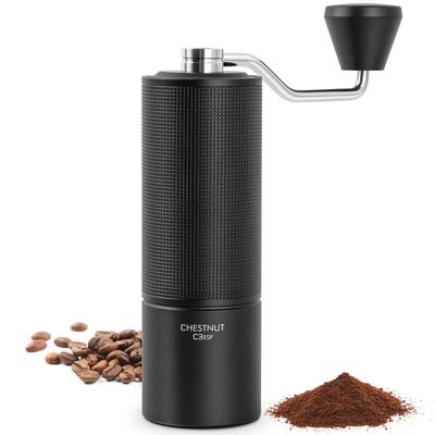 TIMEMORE C3ESP Ручная Кофемолка из Нержавеющей Стали, Регулируемая для Эспрессо, Новая Черная, Полностью Металлическая, Высокоточный Помол,