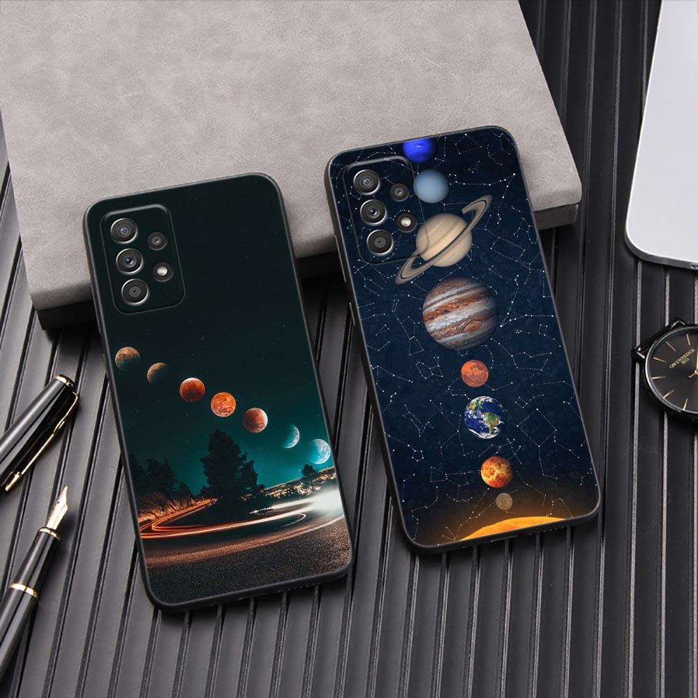Чехол для телефона 'Небо Космос Луна Звезды Вселенная' для Samsung Galaxy A57 A56 A37 A55 A36 5G A26 A54 A52 A35 A34 A25 A17 A16 A15 A07