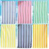 Microfiber Blue and White Striped Adult Sports Towel Beach Towel Beach Vacation Absorbent Bath Towel