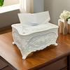European Style Tissue Box Bathroom Tissue Extraction Box El and Restaurant Napkin Set Household Tissue Extraction Storage