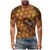 Men'S T-Shirt Short Sleeve Printed Summer Round Neck Top Trend Casual Sweatshirt