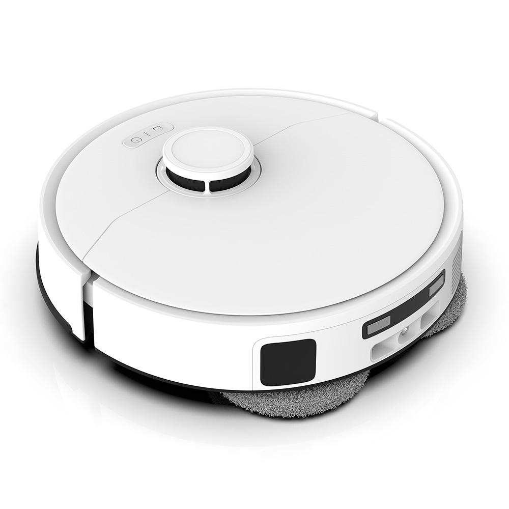 Робот-пылесос Teendow D63S Ultra с интеллектуальной навигацией по радарному сканированию, пульт ДУ, мощность всасывания 20000 Па, управление через приложение, белый