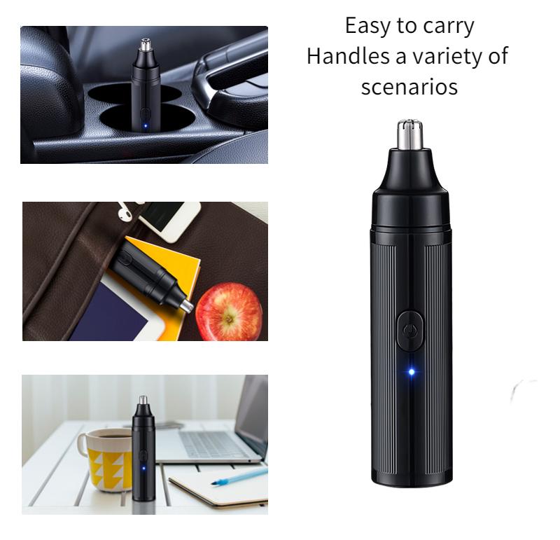 JLL5002 Мини-электрический триммер для волос в носу USB-аккумуляторная бритва для волос в носу Сменная головка Моющаяся бритва Портативная машинка для удаления волос