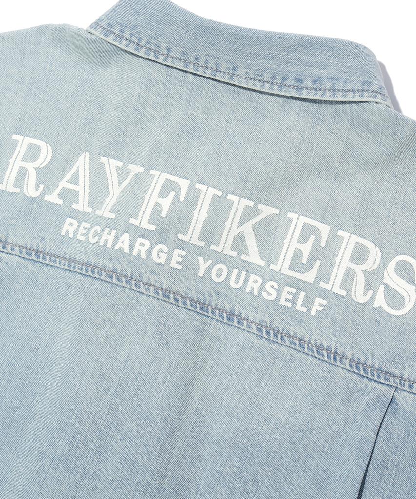 RAYFIKERS Logo Denim Shirt Light Indigo (Mp1Yu103-062)