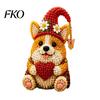 Gnome Bead Ornament DIY Kit, 3D Beaded Garden Craft Set, Make Cute Kit Figurine, Fun Art for Beginners, Unique Handmade Gift