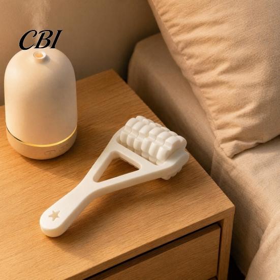 Handheld Decompression Tool 3D Printed Massage Roller, Muscle Relaxation with Textured Grip & Stress Relief Massager Pressure-Point Knobs, Portable