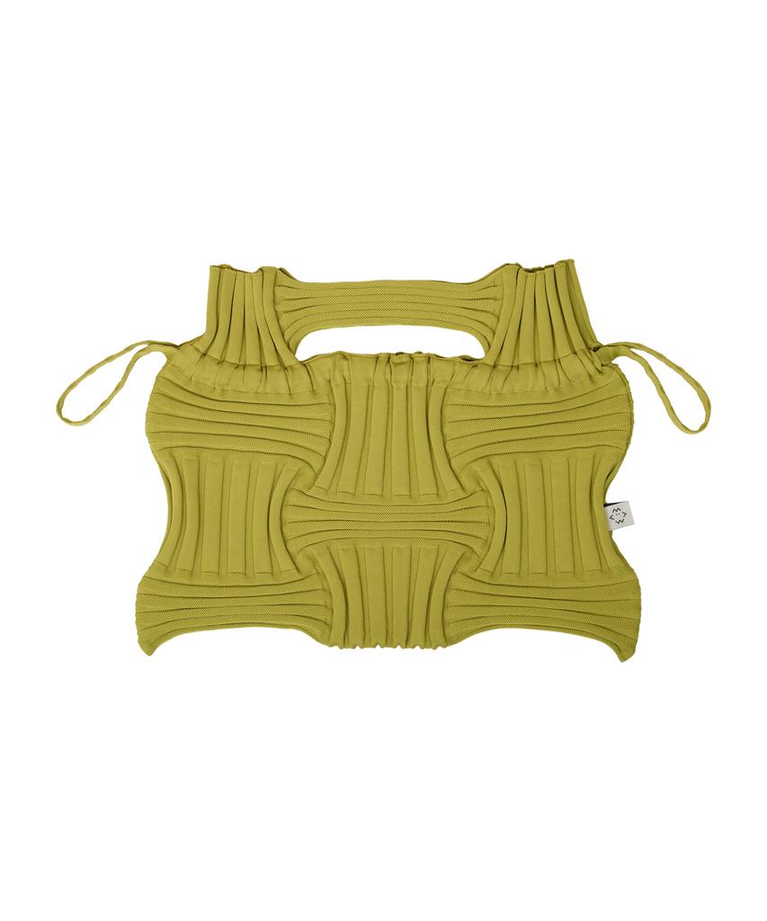 Сумка Pleatsmama с большим бантом Оливковый