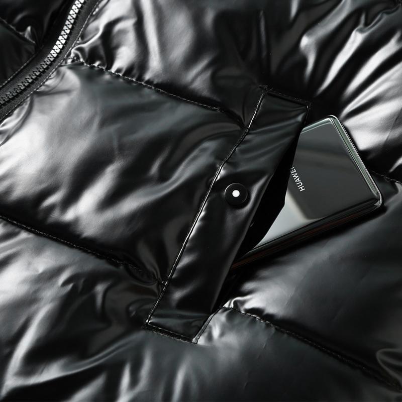Теплый стеганый жилет, мужская новая мода, толстые черные куртки без рукавов, осенне-зимнее пальто на молнии с капюшоном, мужской жилет больших размеров