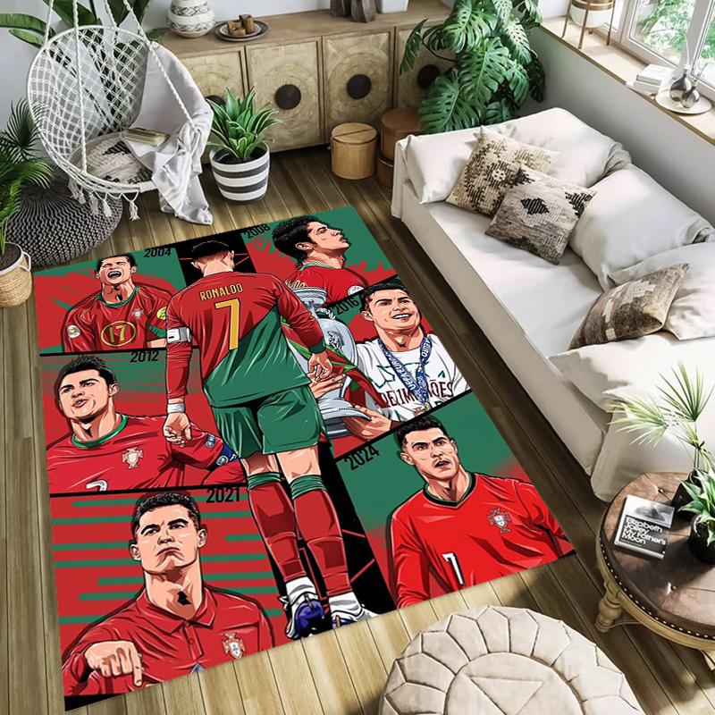 Dynamic Soccer Action carpet printing Doormat Bathroom mat Office chair cushion Art