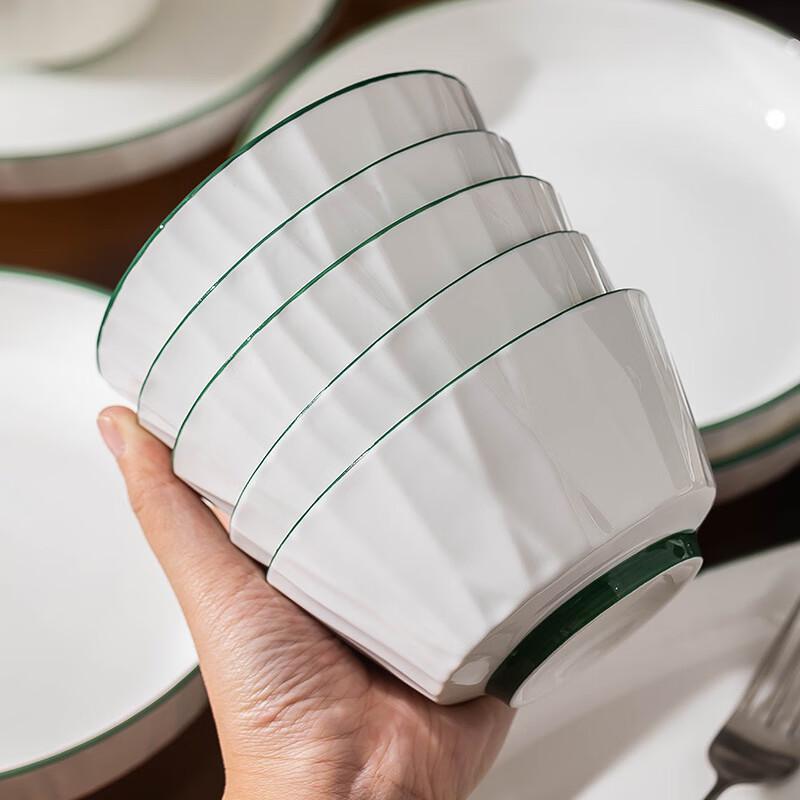 KANGMO Роскошный керамический набор столовой посуды