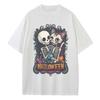 Baggy T Shirt Cotton Graphic Tees Designer Clothes Halloween Skeleton Cat Dropped Shoulder Vintage  Tops Oversize T Shirts
