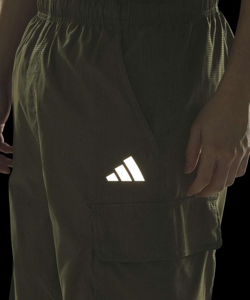adidas Городские Технологичные Свободные Тканые Брюки Карго - Оливковый / Ks1178