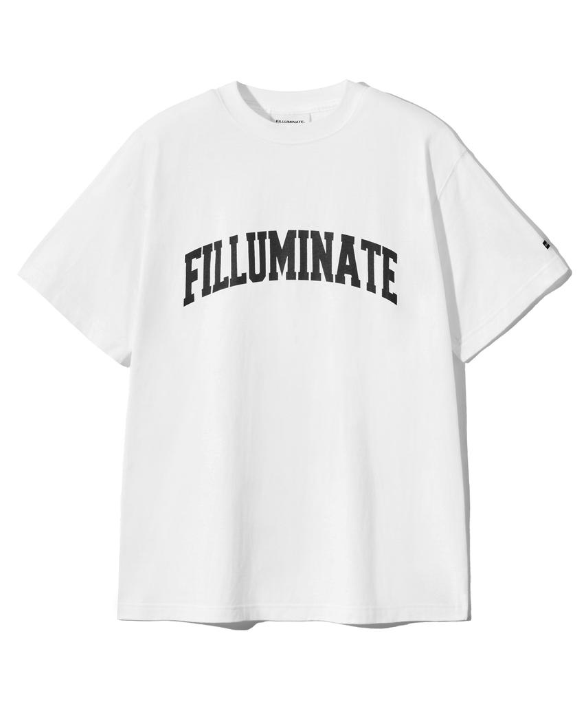 FILLUMINATE Базовая футболка с логотипом-аркой - Белая