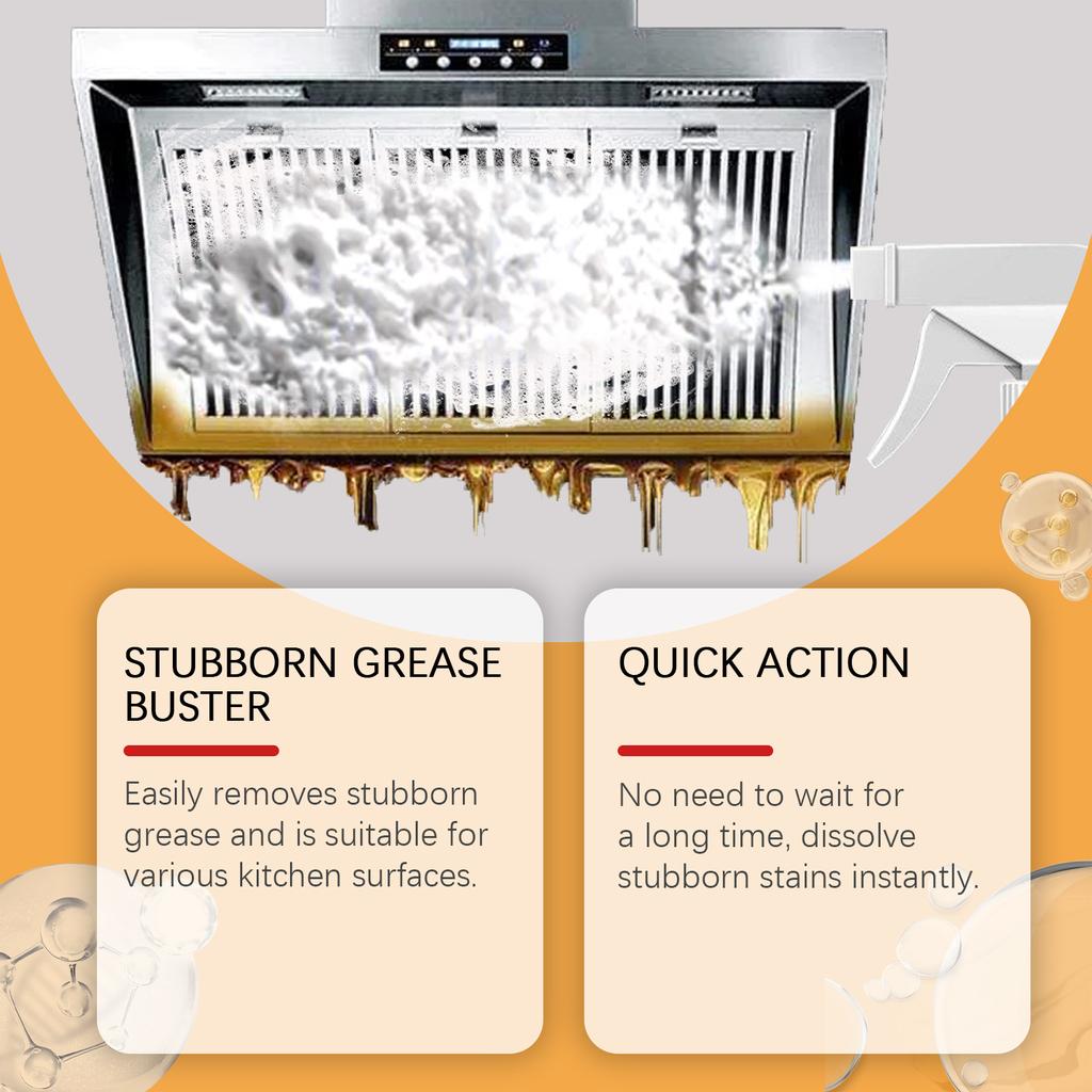 Grease Cleaner For Kitchen Range Hoods, Stovetops, And Sinks; Grease And Grime120ml