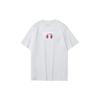 Li Ning Logo Print Crew Neck Pullover Regular T-Shirt Unisex Tops White ATST635-2