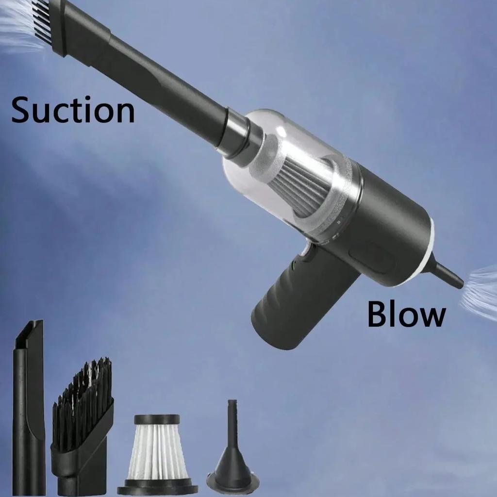 Пылесос для двигателя Зарядка USB Квадроцикл Автомобиль Бытовой пылесос для автомобиля с полностью автоматической высокой мощностью Мощная уборка