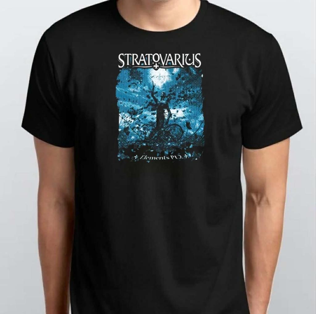 New Stratovarius Band - Finnish Melodic T-SHIRT S M L XL XXL 3 4 XL Black White