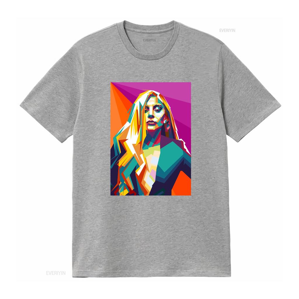 Винтажная футболка Lady Gaga для молодежи с длинным рукавом и размером для малышей, винтажная, стиранная, удобная, уличный стиль, повседневная
