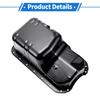 UXCELL No.11200PLC000 Engine Oil Pan Oil Pan Sump Transmission Oil Pan for Honda Civic 2001-2005 Iron Black