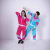 Ретро-костюмы европейско-американского карнавала 80-х и 90-х годов: Яркая спортивная одежда для танцев, аэробики и катания на лыжах