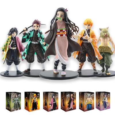 Аниме 16 см Demon Slayer Kimetsu no Yaiba фигурка Камадо Танджиро фигурка Agatsuma Zenitsu Nezuko Warrior ПВХ модель игрушки