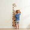 Деревянная жирафа Ростомер Детская линейка для измерения роста для украшения стен Съемный ростомер для детской комнаты для отслеживания роста 55KF