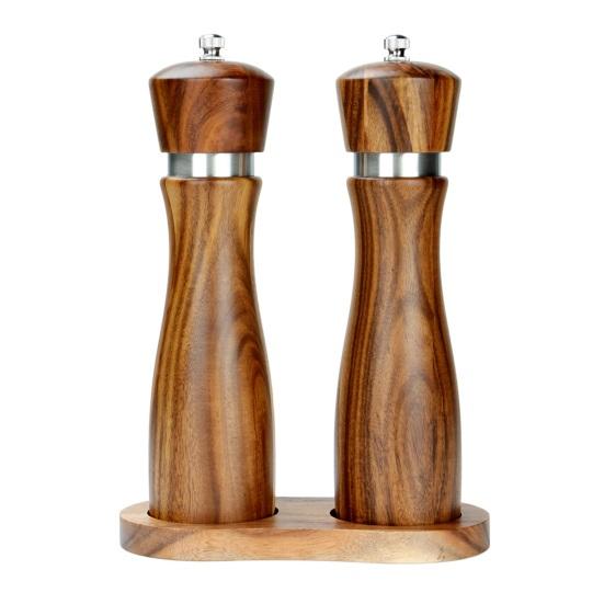 Деревянная солонка и перечница, регулируемая, простое управление, ароматная мельница для специй, мельница с регулируемым помолом для орехов, подарки на день рождения
