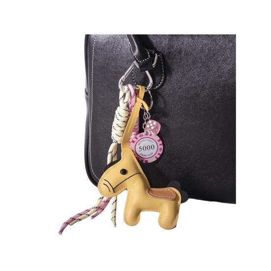 Брелок Яркий Цвет Искусственная Кожа Дизайн Лошади Брелок Подвеска Легкий Держатель для Ключей с Веревкой Аксессуар для Сумки для Телефона
