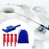 Инструмент для подледной рыбалки с сумкой для хранения, фиксатор палатки, прочный, портативный