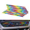 10Pcs A/C Air Conditioner Air Outlet Decoration Strips Interior Parts Auto Accessory 6 Color Car Tuning Accessories Products DIY