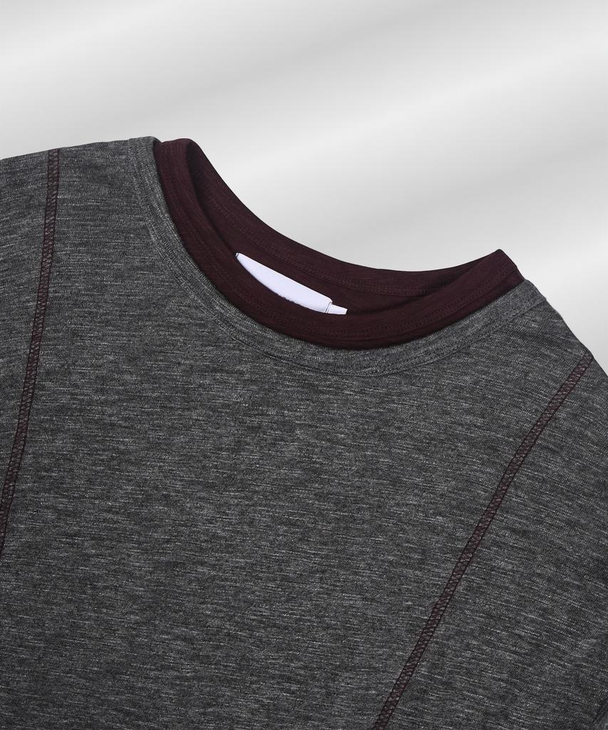 PARADIGMFILM [Ep.01] Double Layer Modal Long Sleeve (Charcoal)