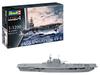 Немецкая модель Revell USS Enterprise, пластиковая модель, номер модели, отлитая в цвете, набор 1/1200 CV-6, 05824,