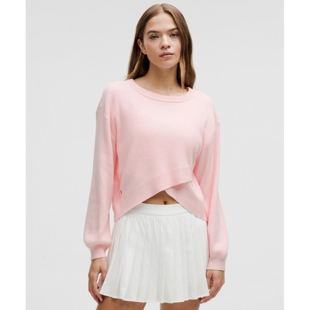 Lululemon Reversible Crossover Sweater Strawberry Milkshake