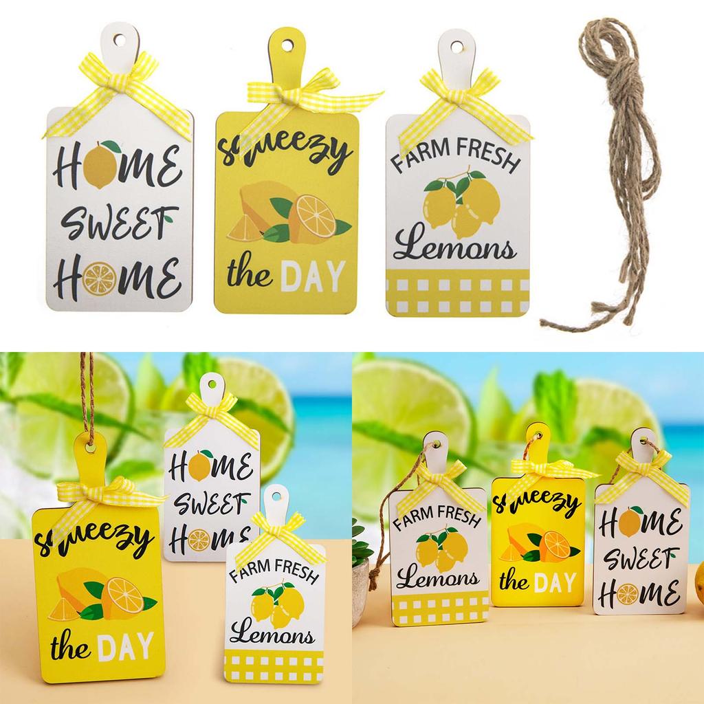 1 компл.. деревянное украшение в виде лимона/подвеска для праздничной вечеринки, фоновое украшение для школы, офиса, общежития, украшение для рабочего стола