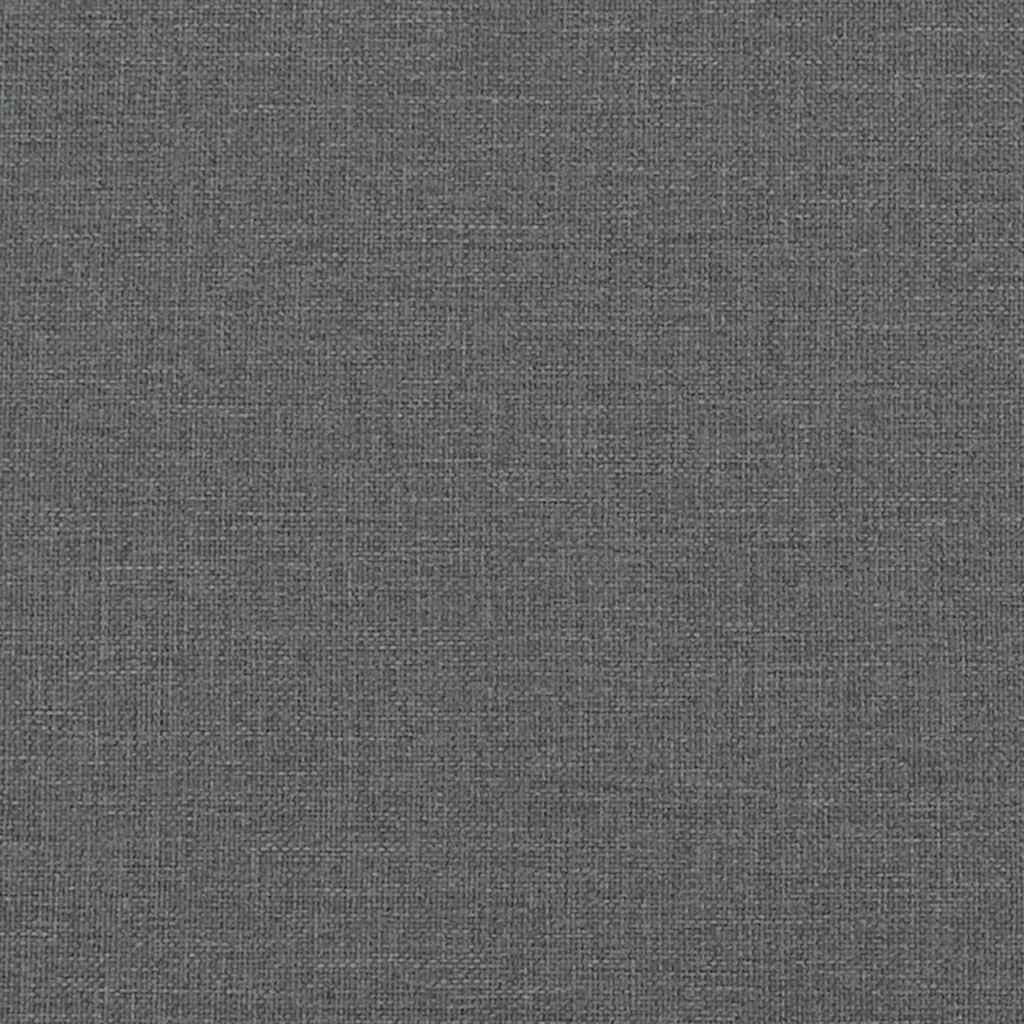 Vidaxl Łóżko Z Materacem, Ciemnoszare, 140X200 Cm, Obite Tkaniną