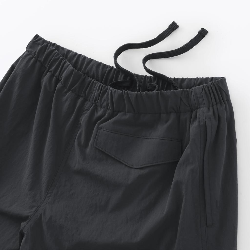 MUJI Ветрозащитные брюки на флисовой подкладке, удобный размер, BE1XOA5A, женские, черные, L,