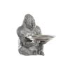 Decorative Figurine - Silver - Gorilla - Resin - 38 X 55 X 52 Cm - Ethnic Style
